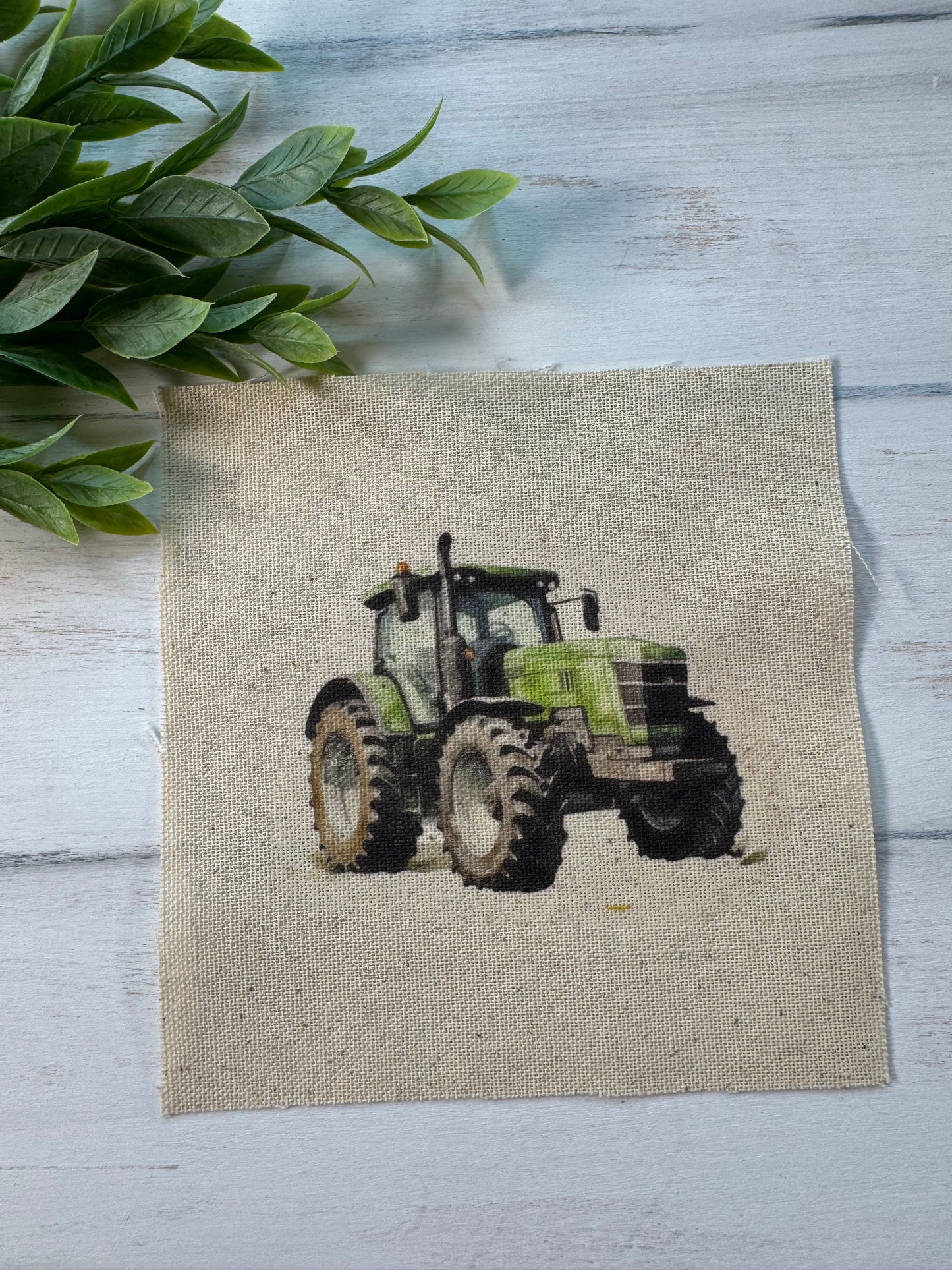 Green tractor 5” patch