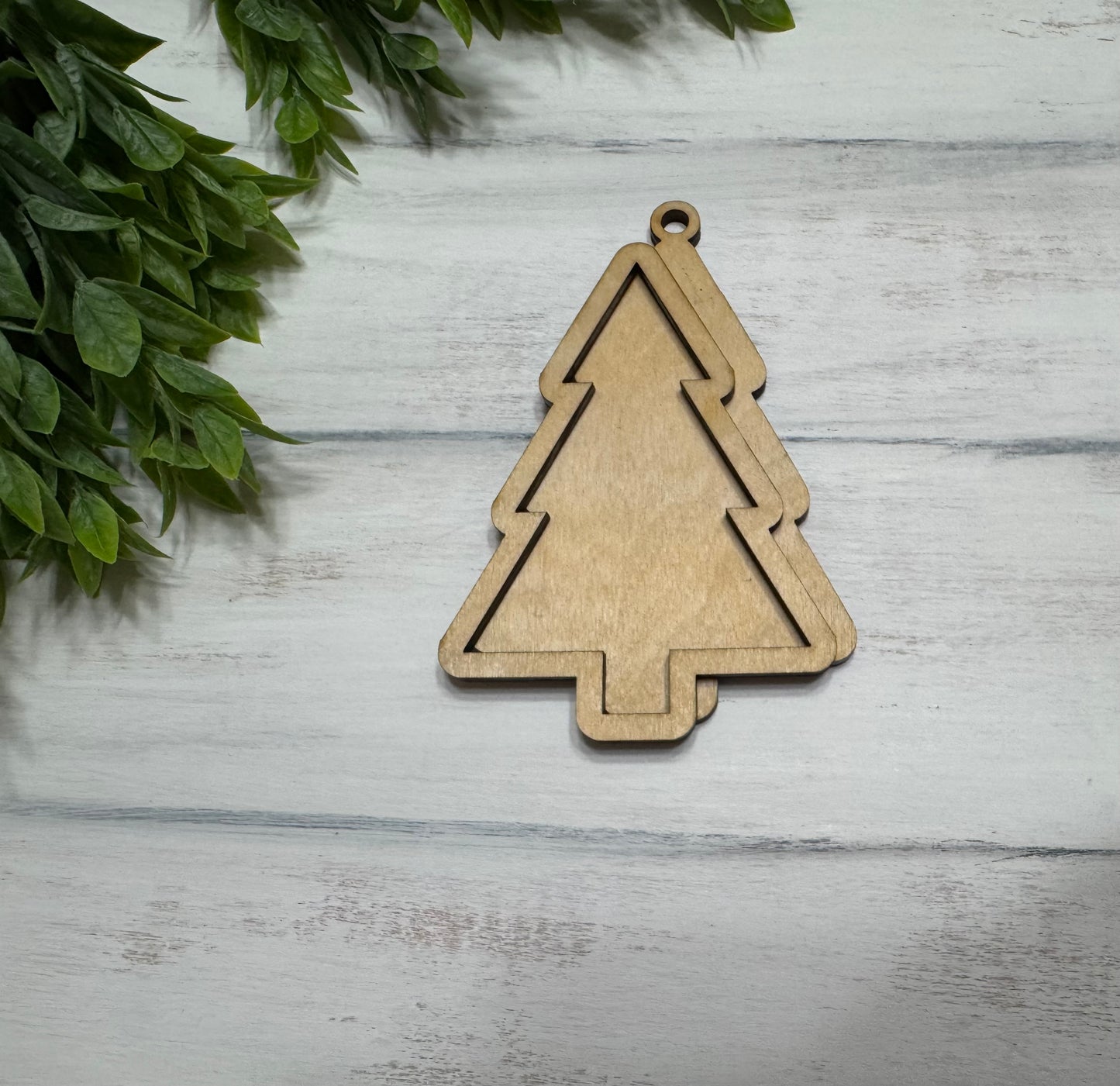 Christmas tree ornament frame
