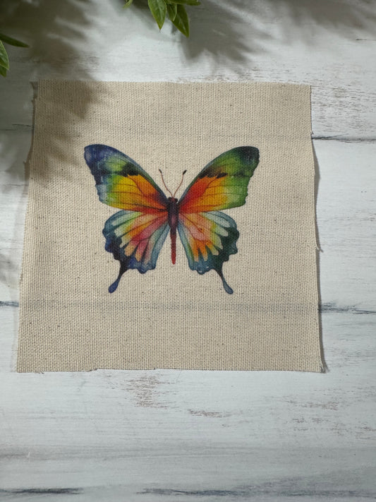 Colorful butterfly 5” patch
