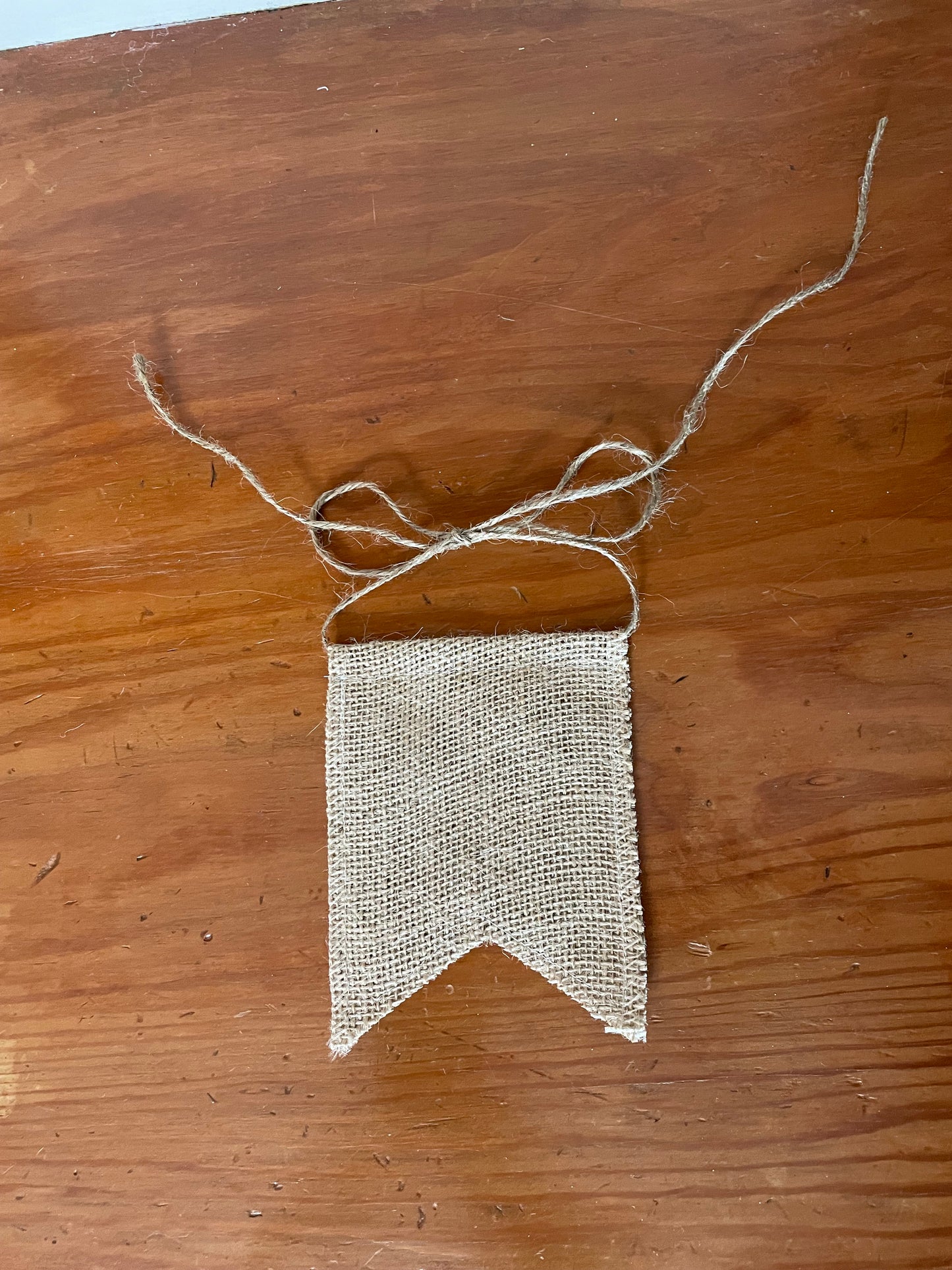 Burlap ornament