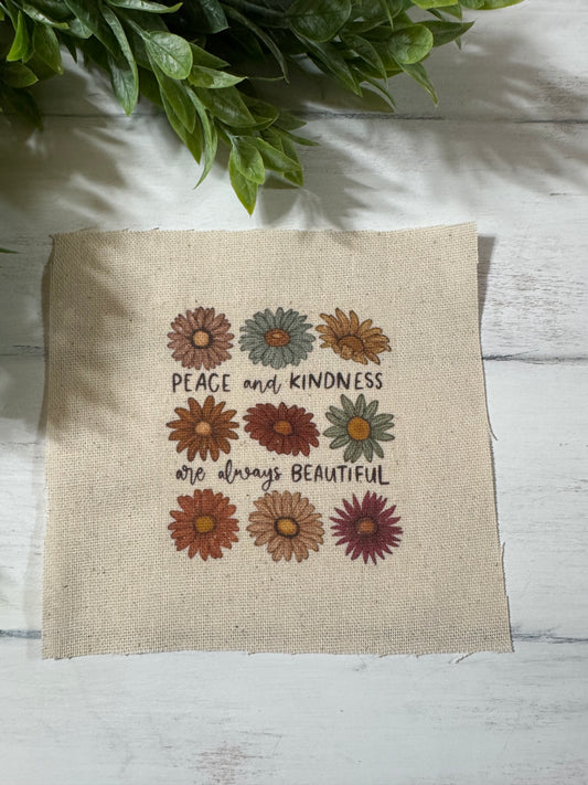 Peace & Kindness 5” patch