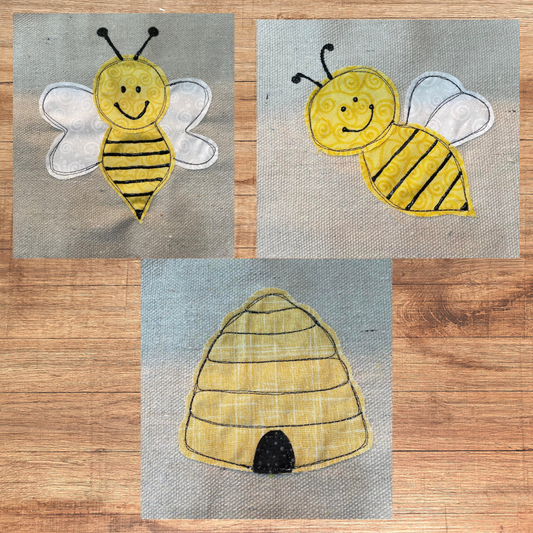 Bees and Bee Hive applique patterns