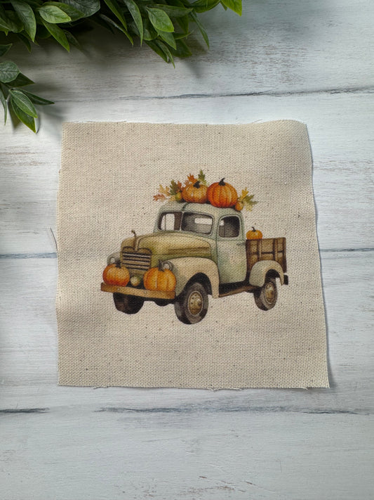 Pumpkins in truck 5” patch