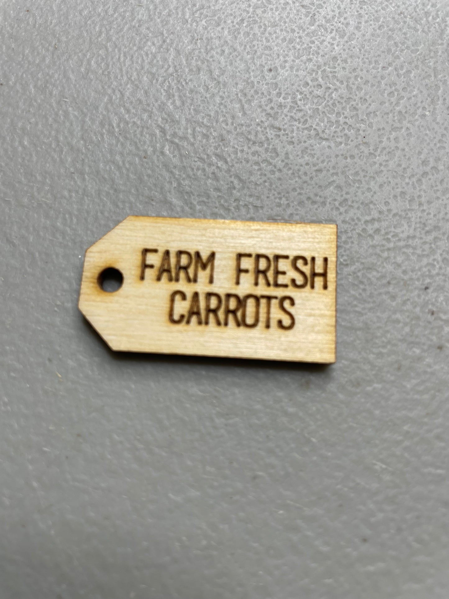 Farm Fresh Carrotswooden tag