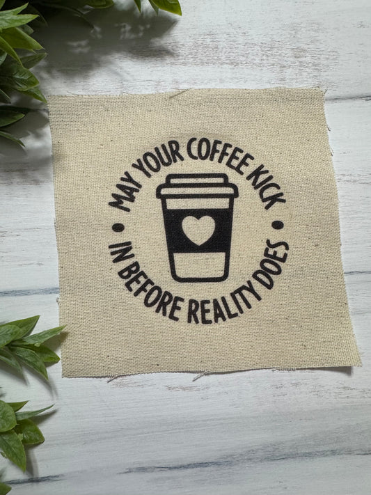 May your coffee 5” patch