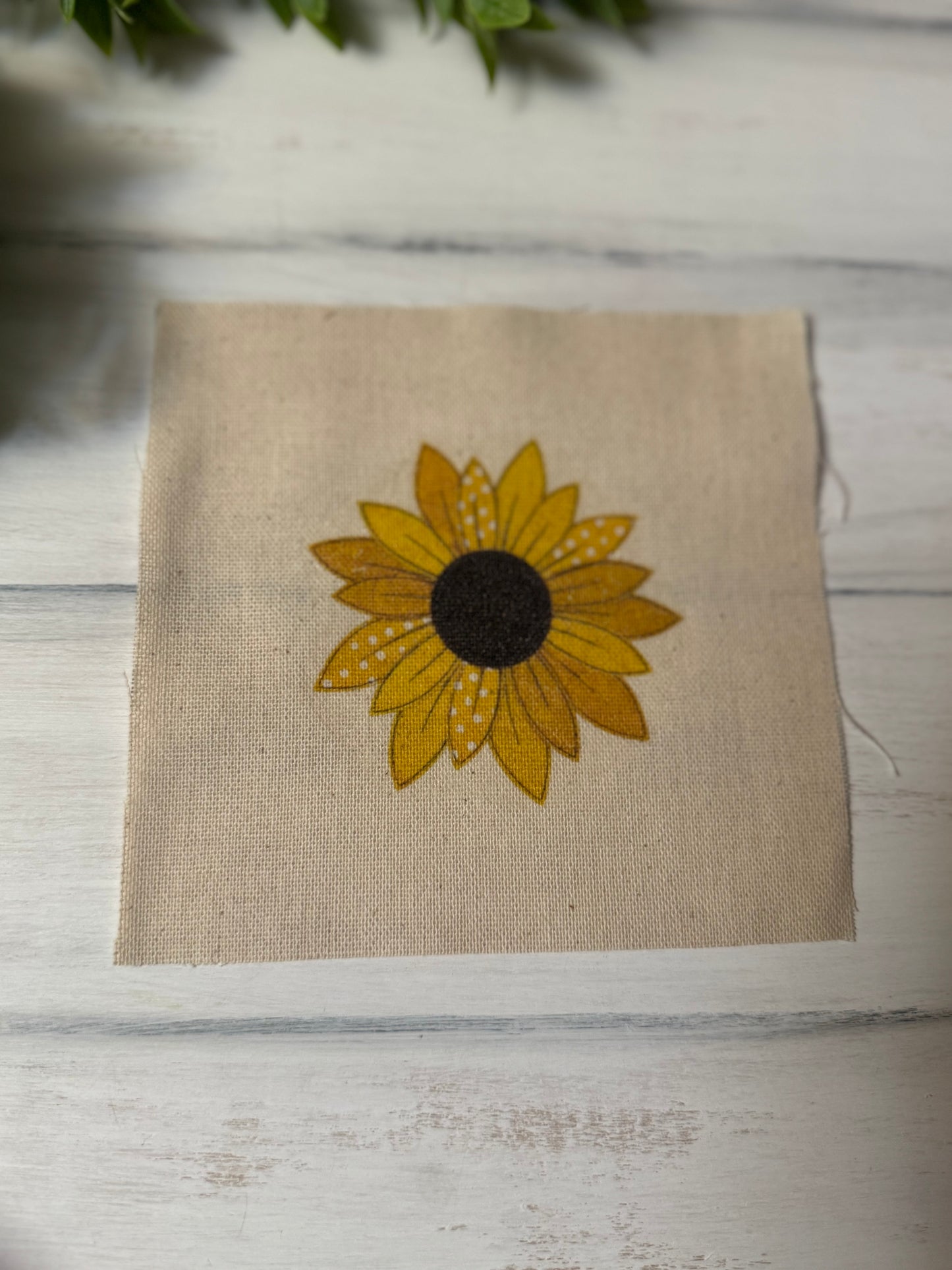 Sunflower with brown center 5” patch