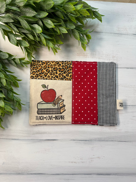 Teach love inspire mug rug