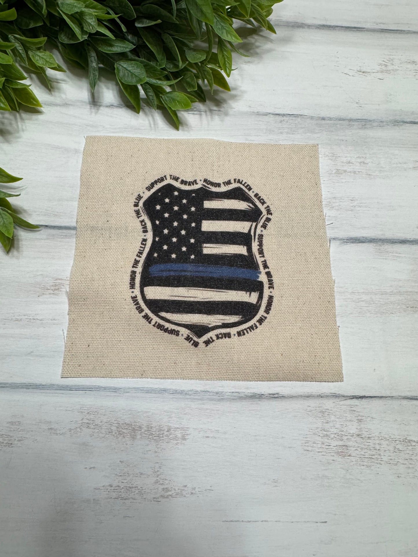 Police badge 5” patch
