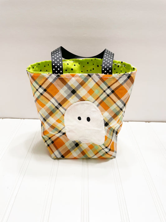 Glow in the dark ghost treat bag