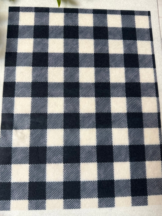Buffalo plaid printed felt sheets