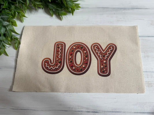 Gingerbread JOY pillow kit