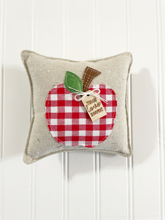 Teach love inspire mini pillow