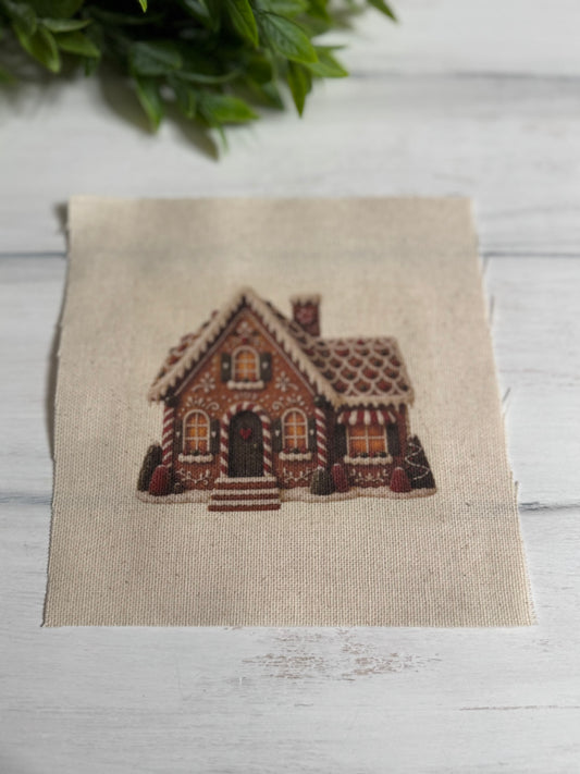 Gingerbread house #2 5” patch