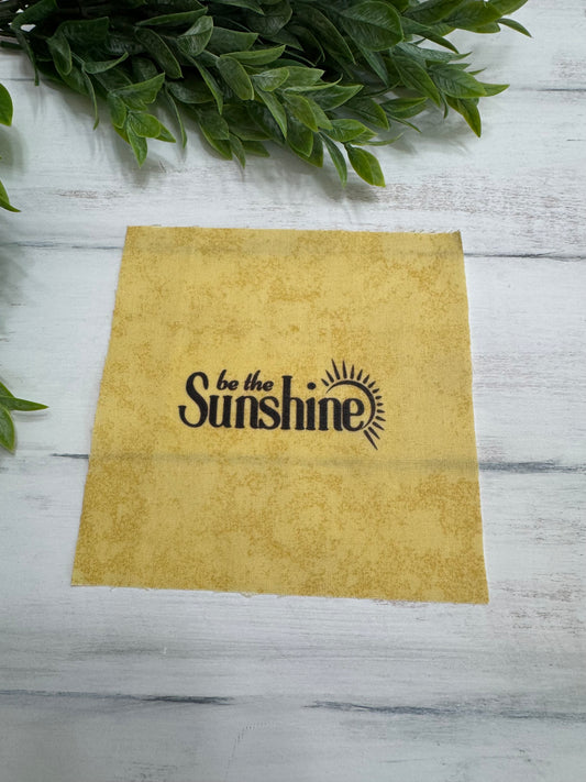 Be the sunshine on yellow 5” patch