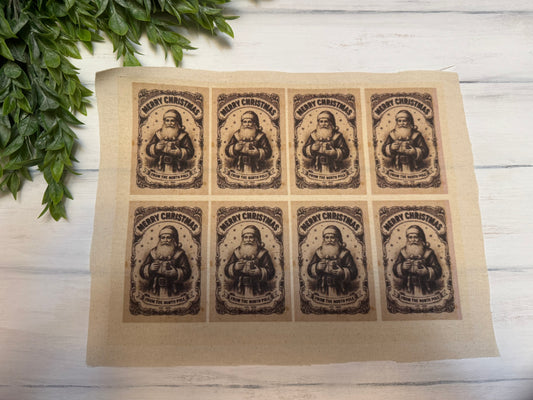 Vintage Merry Christmas full sheet