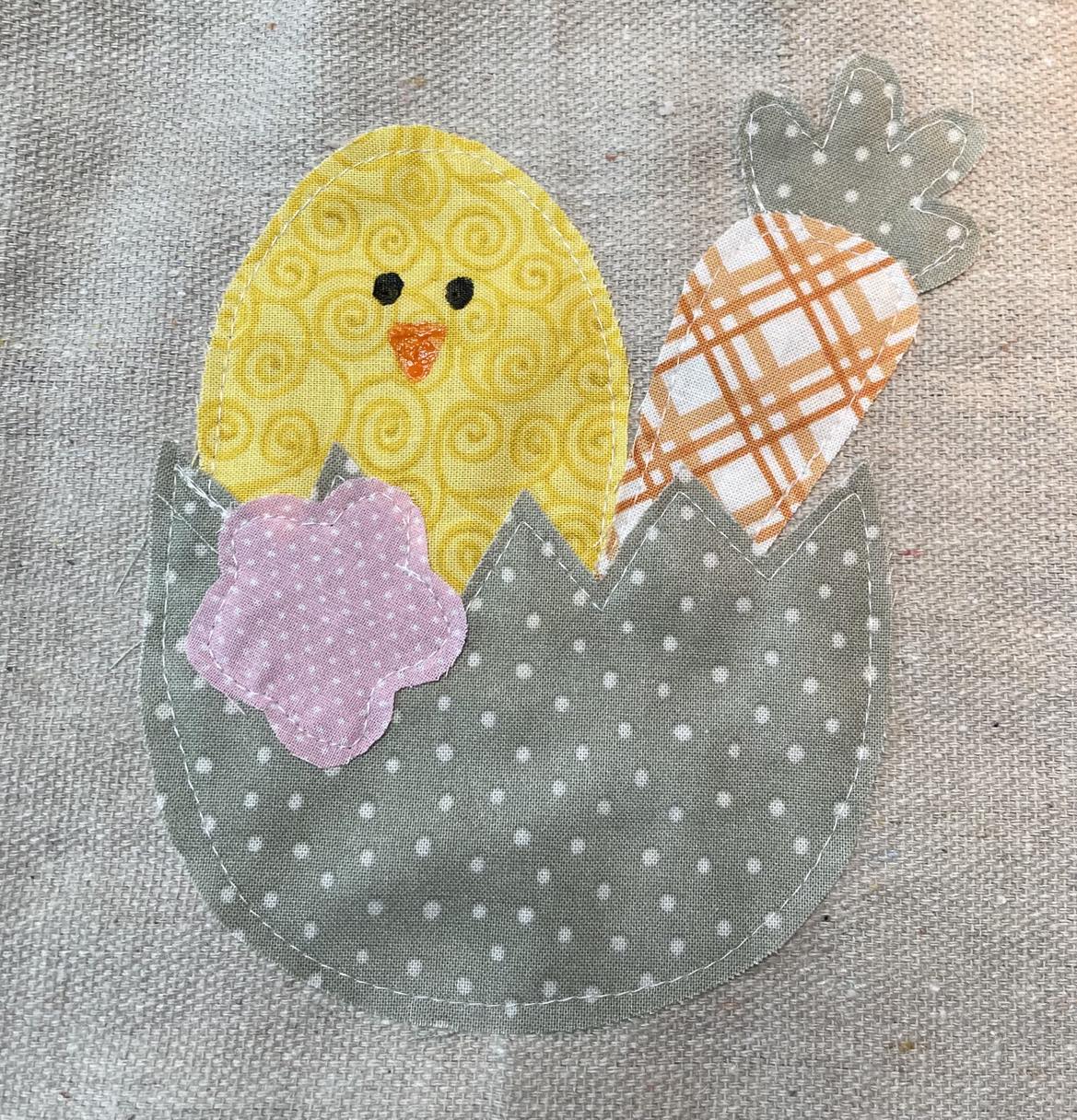 Everything in an egg applique pattern