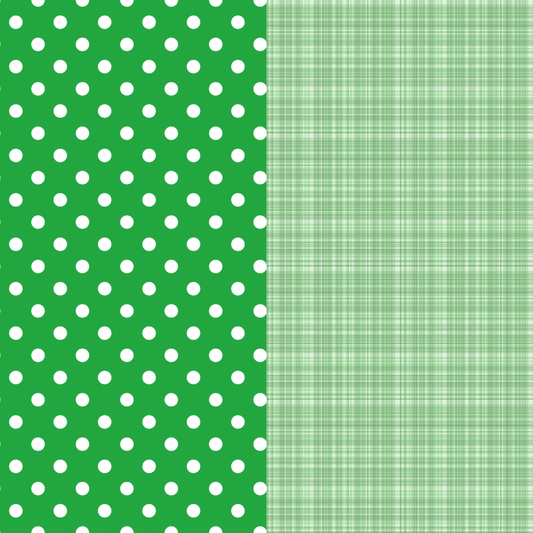 Green printed felt sheets