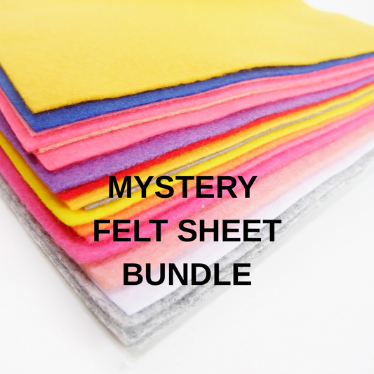Mystery felt sheet bundle of 10