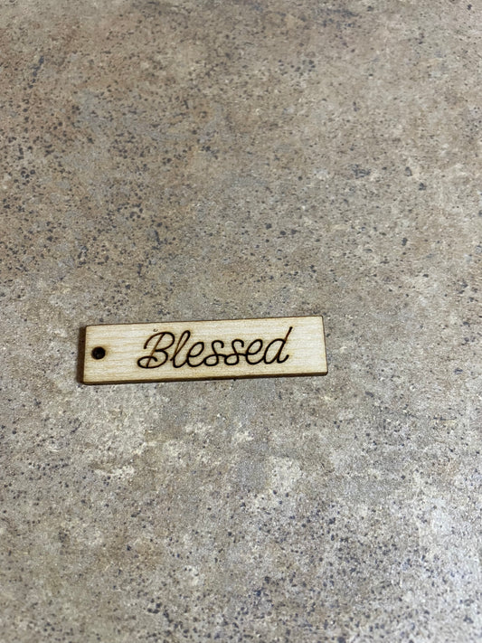 Blessed wooden tag