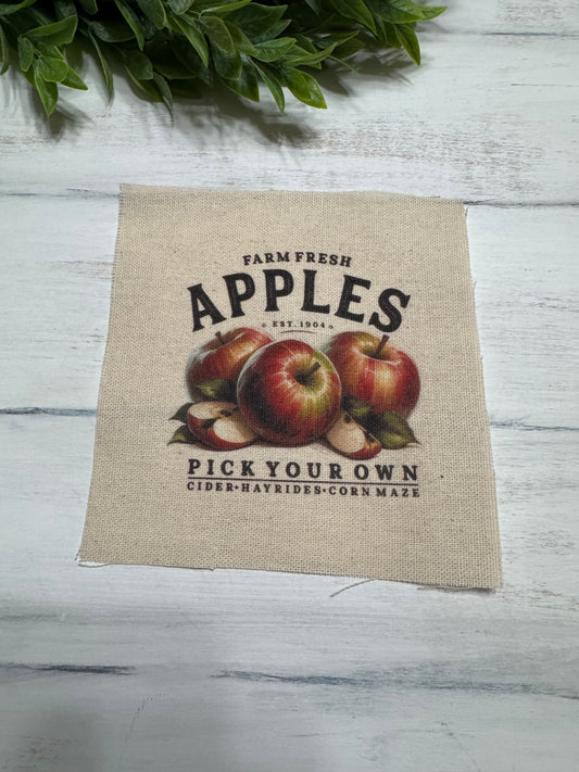 Farm fresh apples 5” patch