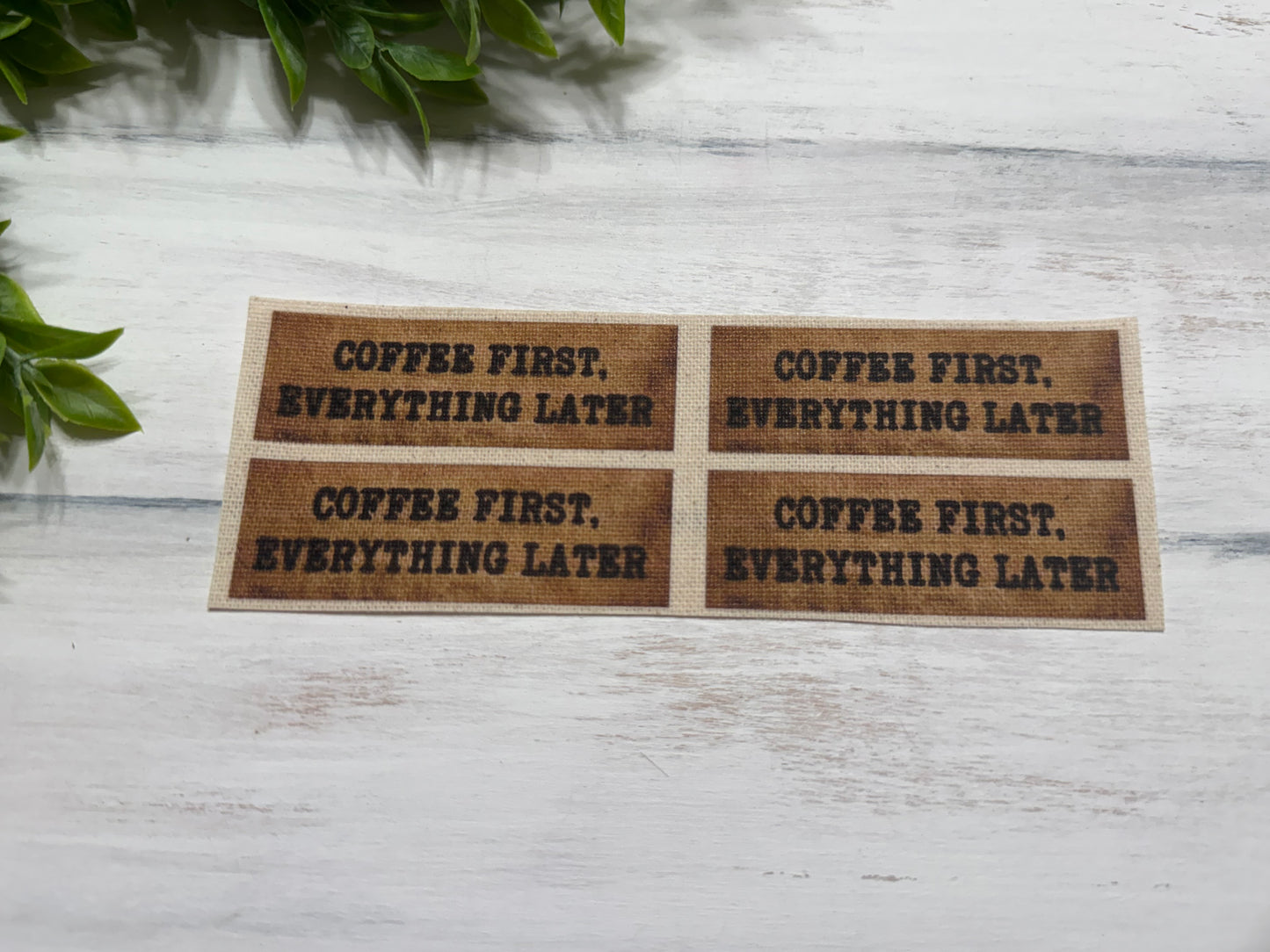 Coffee first mini prints set of 4