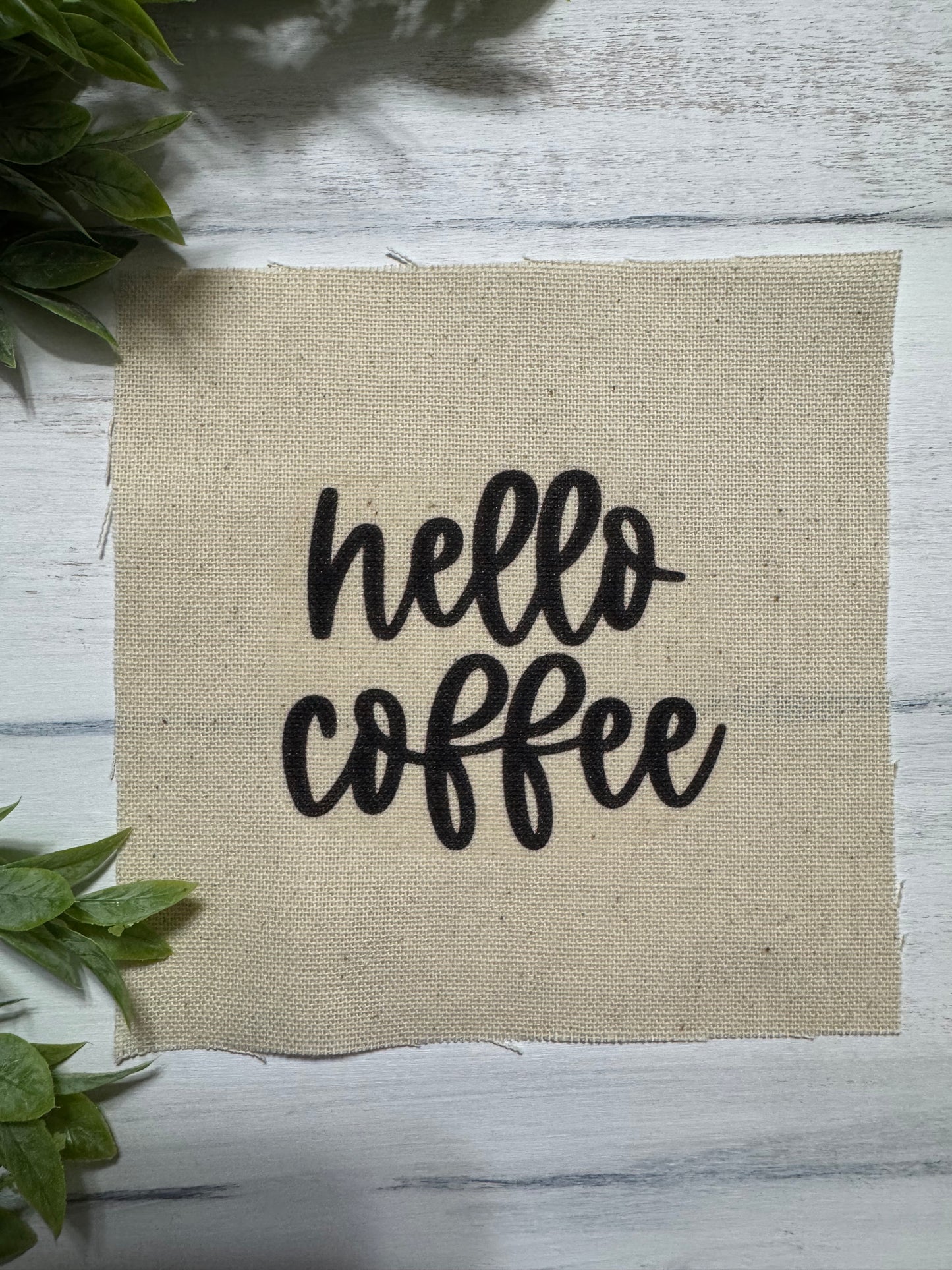 Hello coffee 5” patch