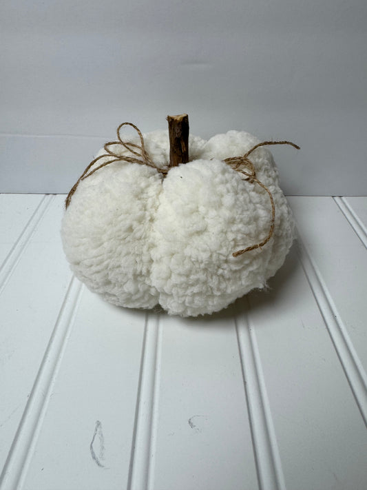 Sherpa stuffed pumpkin