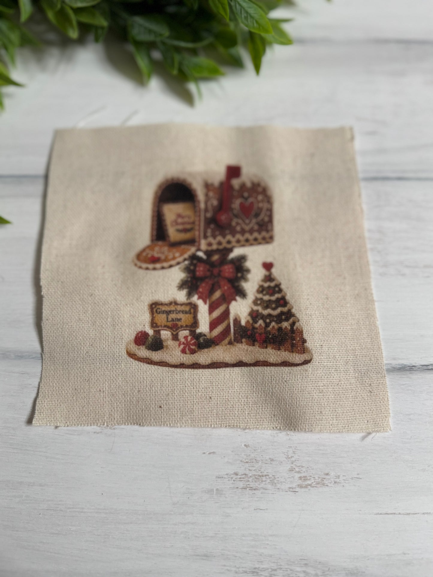 Gingerbread mailbox 5” patch