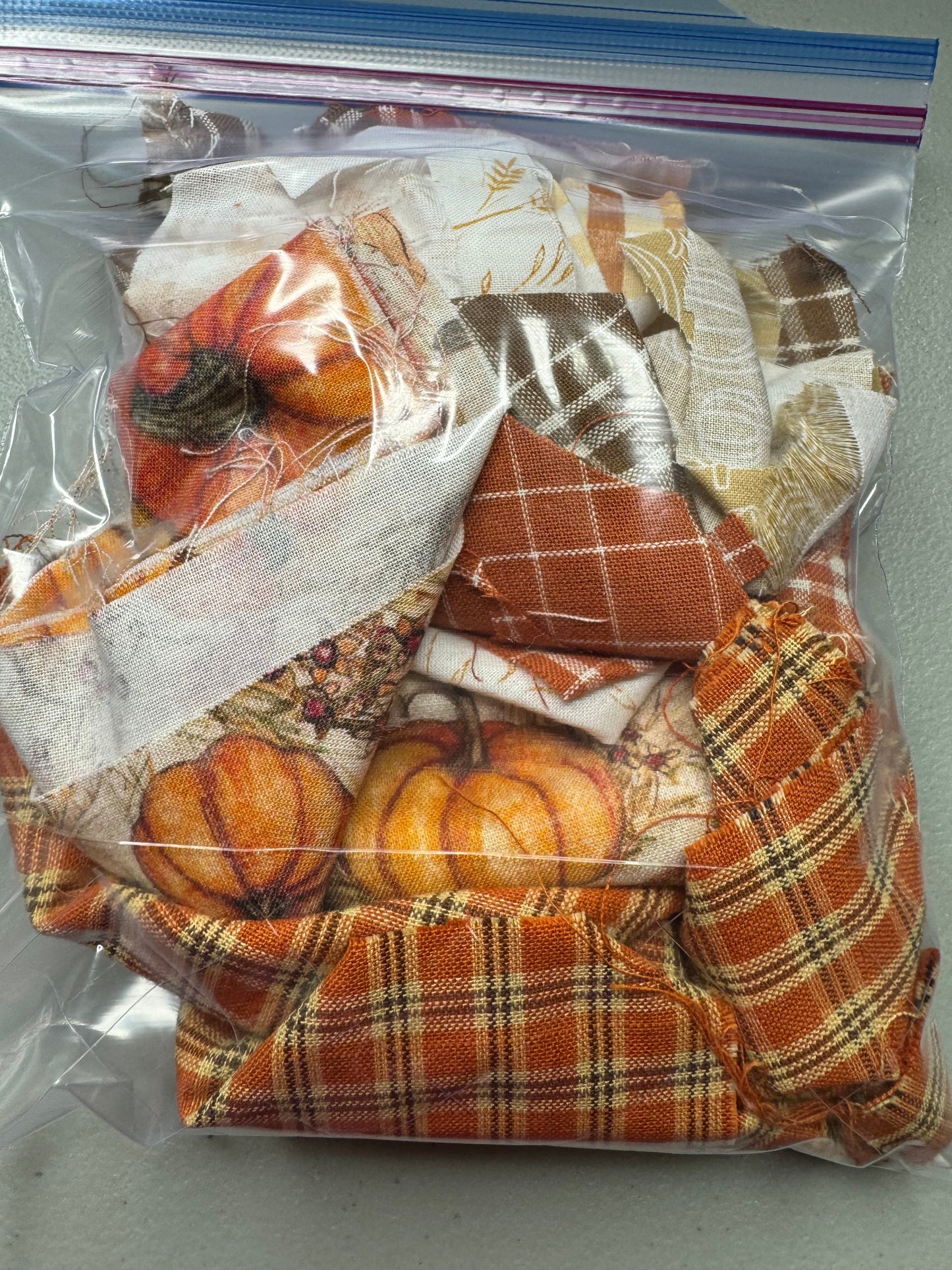 Fall scrap fabric bag
