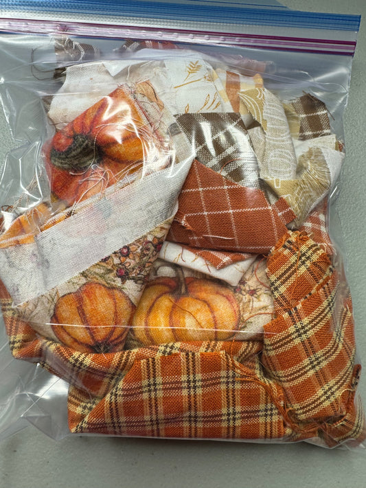 Fall scrap fabric bag