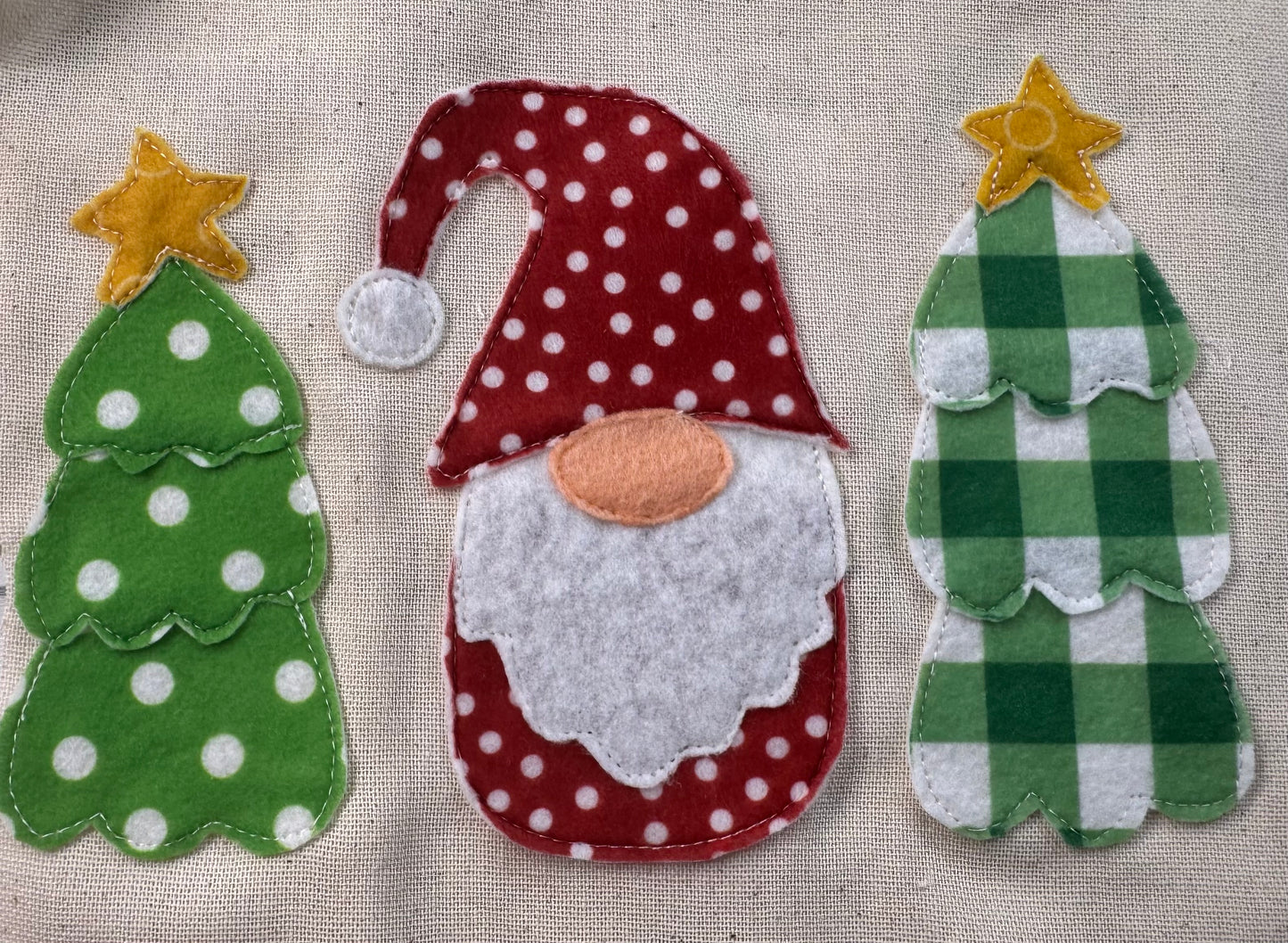 Gnome and trees applique patterns