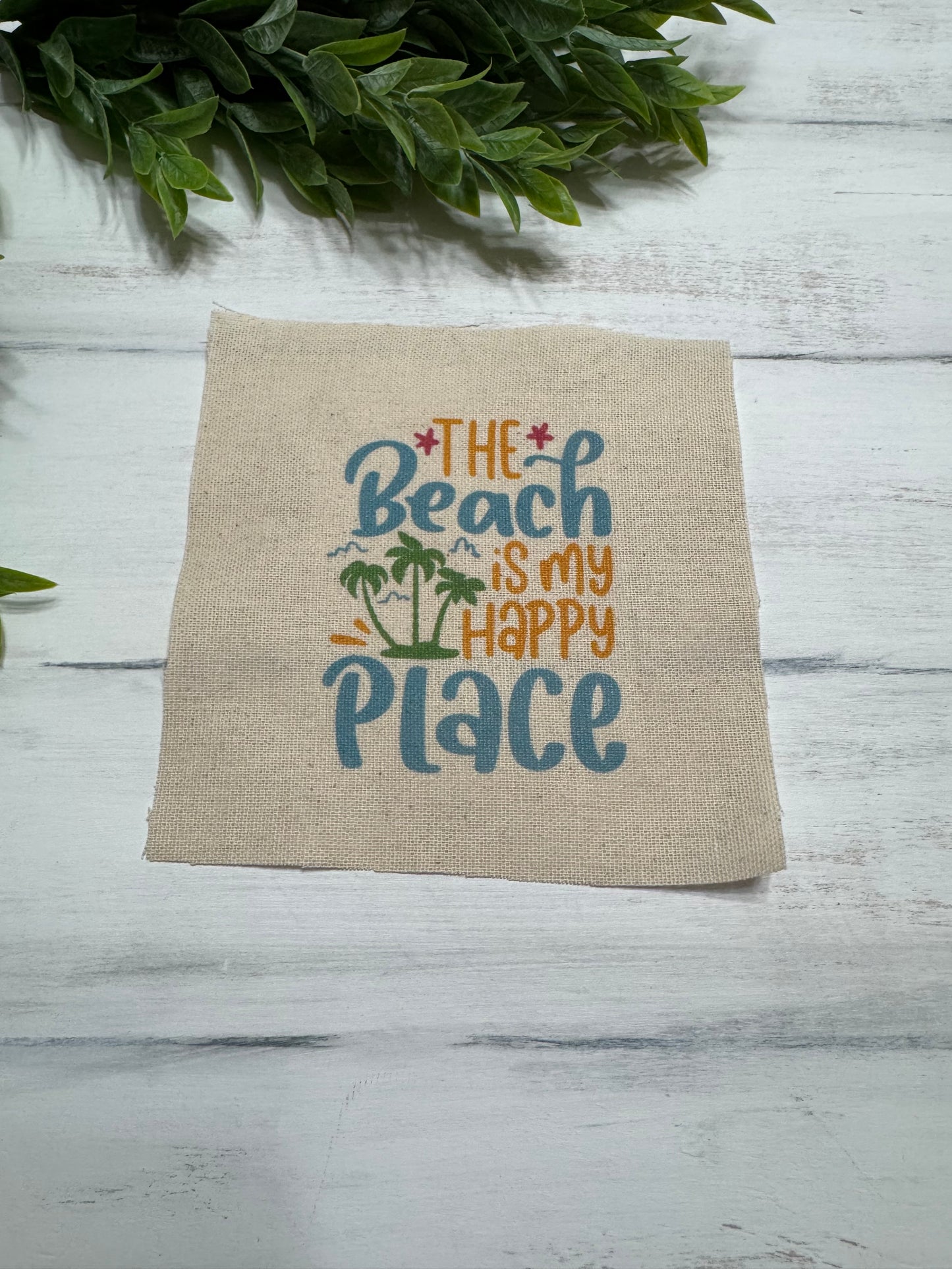 Beach is my happy place 5” patch