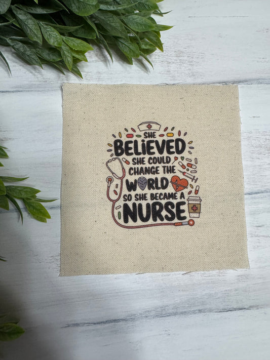 She believed Nurse  5” patch