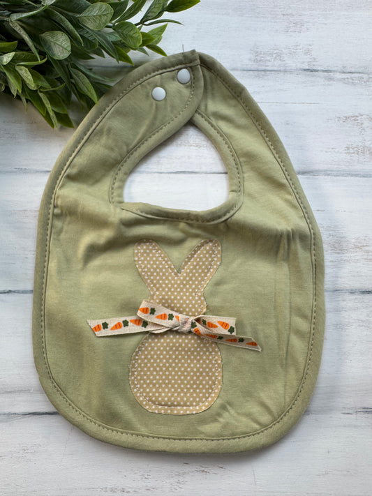 Tan bunny bib