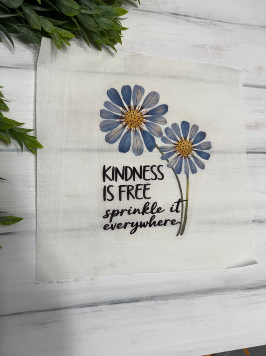 Kindness is free 9” patch