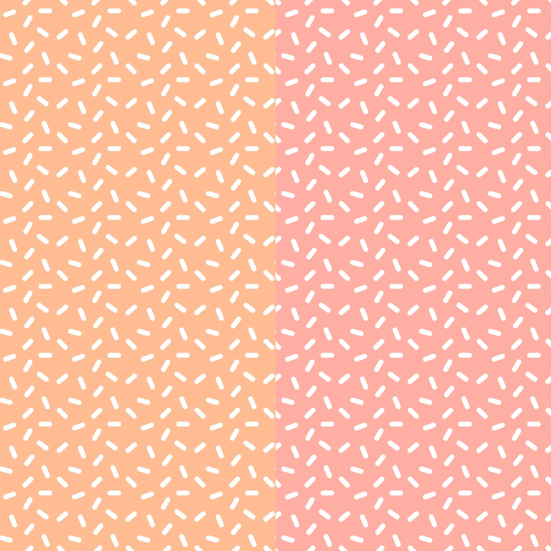 Peach printed felt sheets