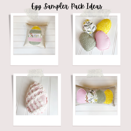 Egg applique sampler pack