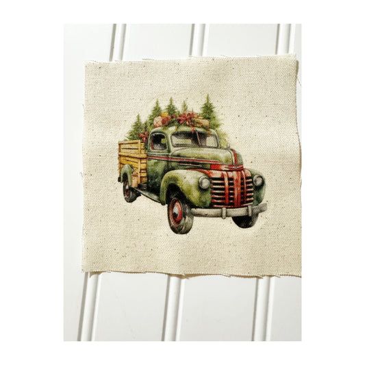 Green truck 5” patch