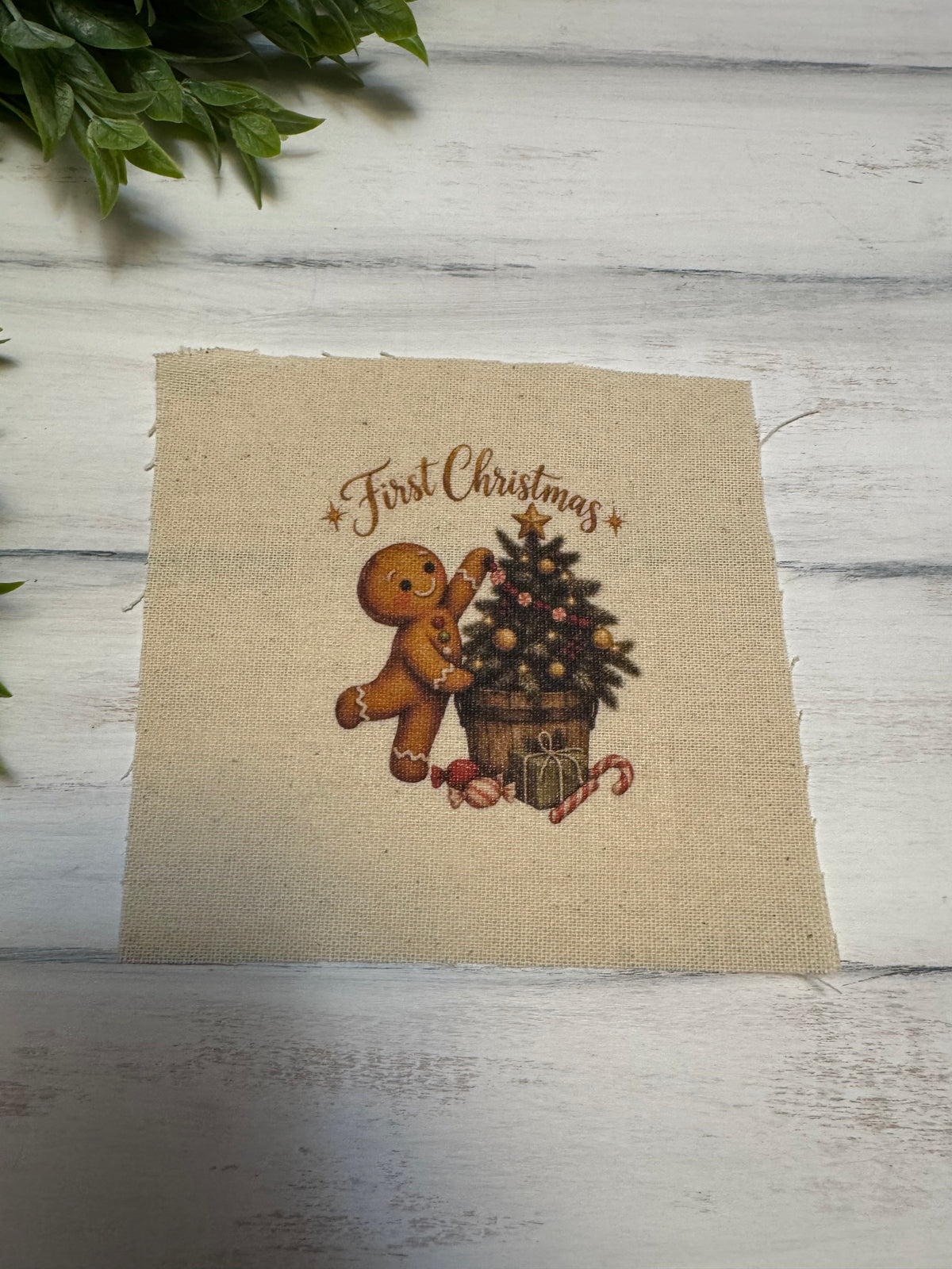 1st Xmas gingerbread 5” patch