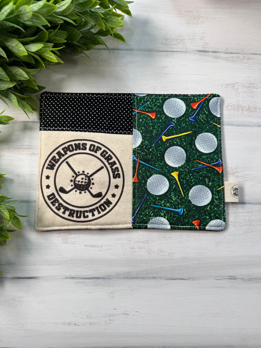 Weapons of grass destruction mug rug
