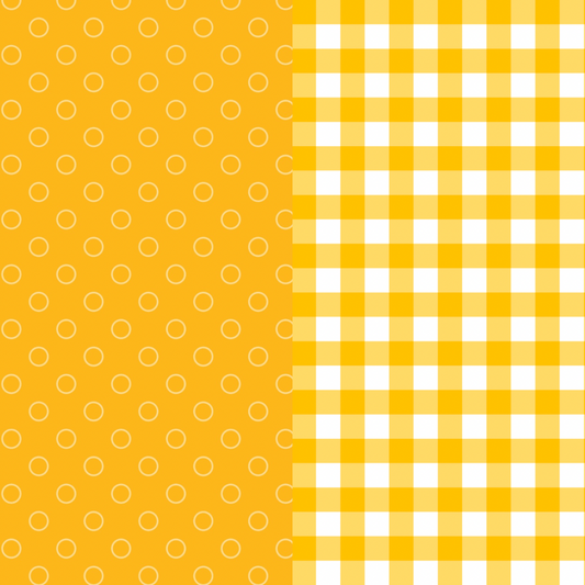 Yellow printed felt sheets