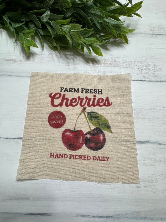 Farm fresh cherries 5” patch
