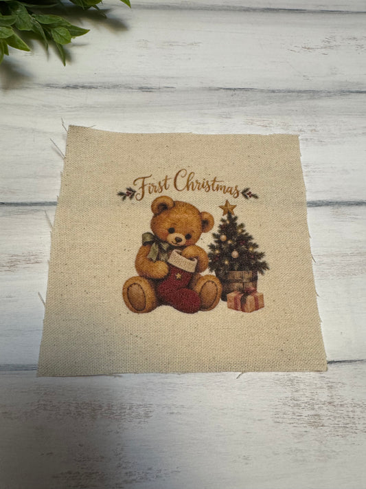 1st Xmas Bear 5” patch