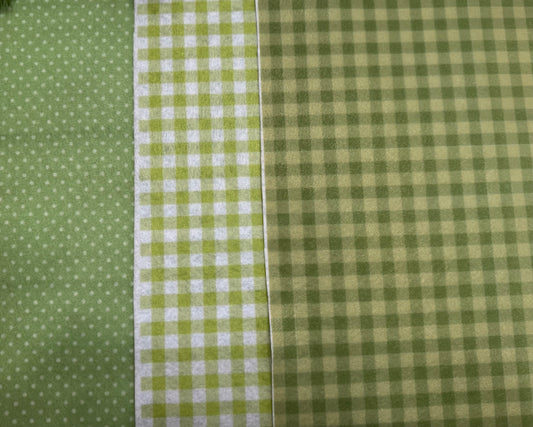 Lighter green printed felt sheets