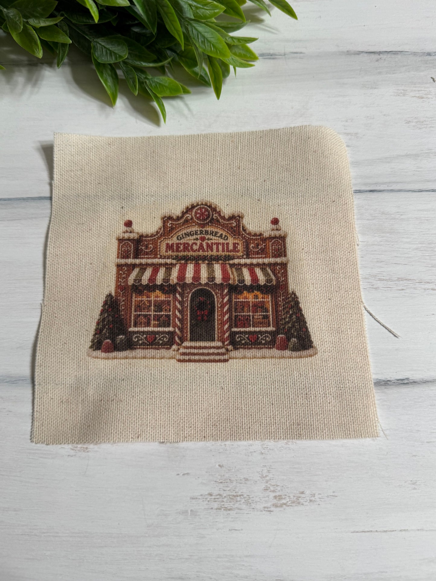 Gingerbread mercantile 5” patch