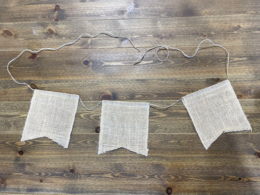 3 piece burlap banner