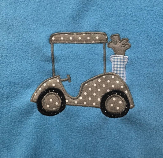 Golf cart applique pattern