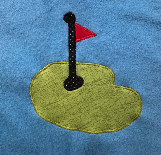 Golf green applique pattern