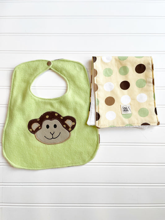 2 piece monkey baby set