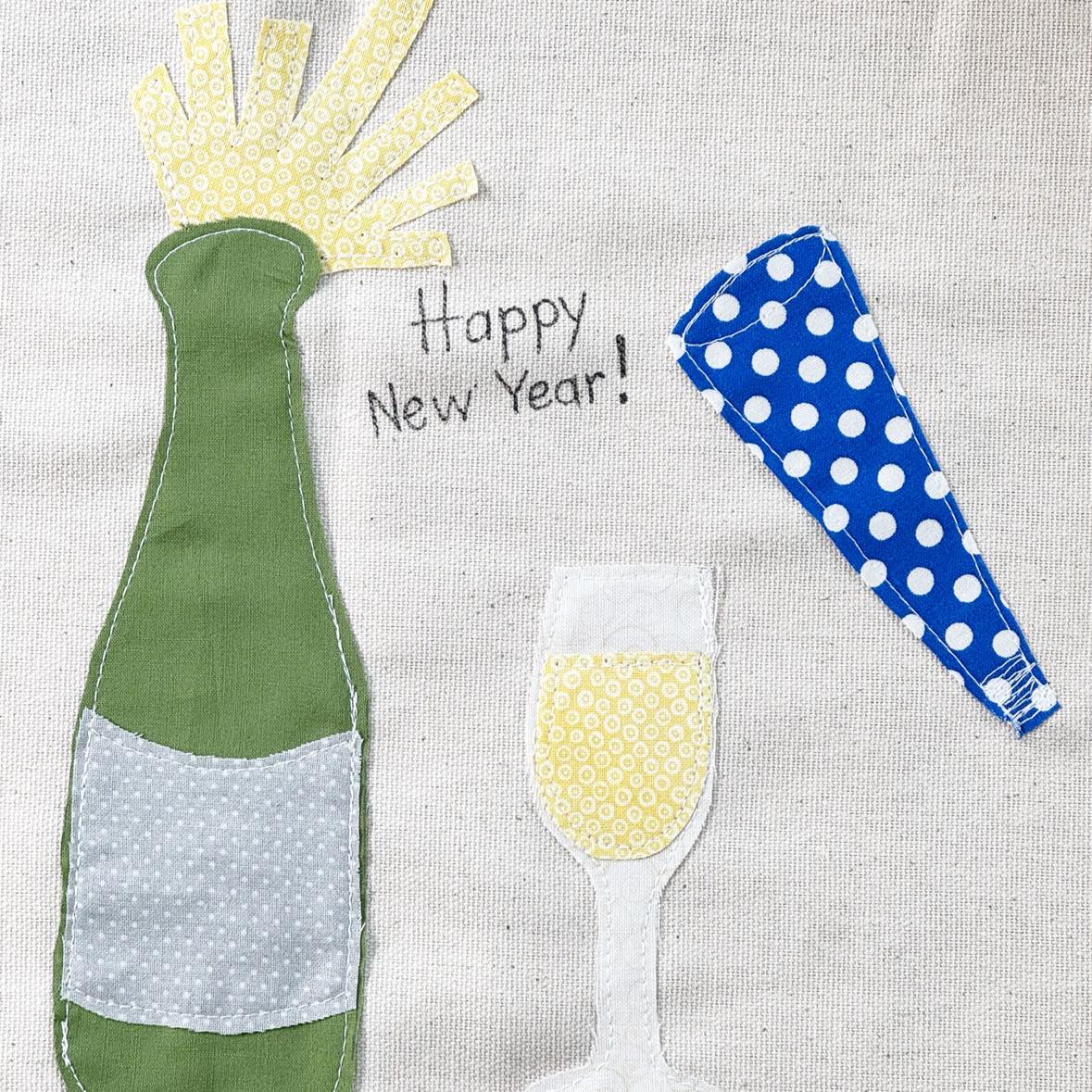 New Year's Eve applique pattern pack